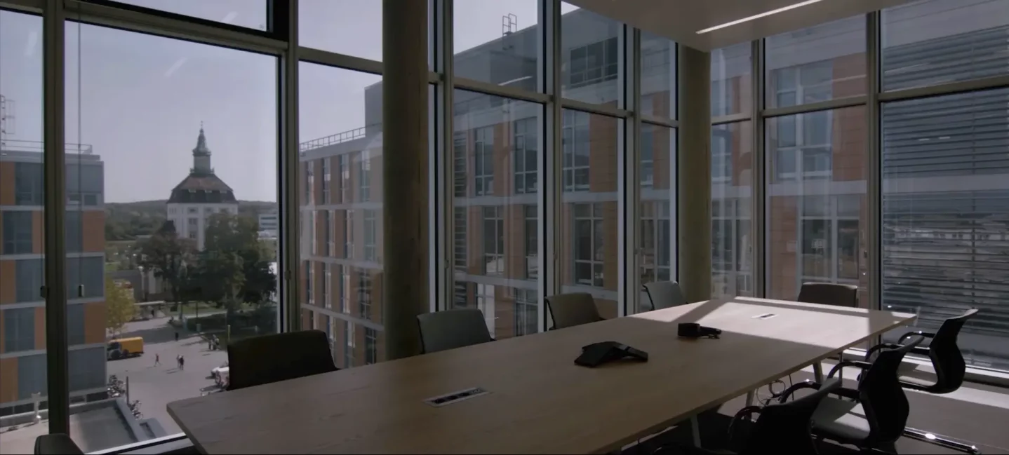 Conference room with Solar Shading on