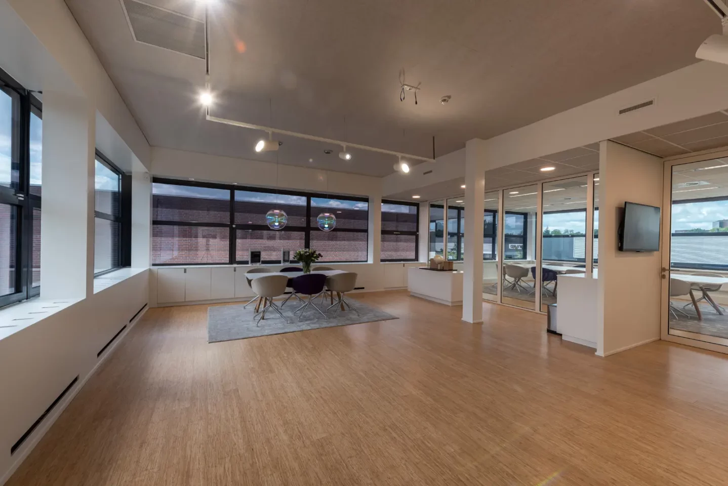 Eyrise headquarters room with solar shading on